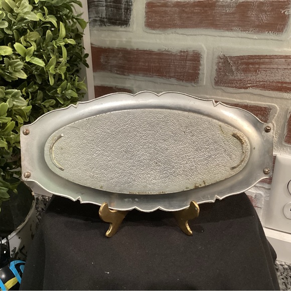 Vintage Occupied Japan Historic Piece - Metal Crafted Tray - 1945 to 1952 - Picture 3 of 13